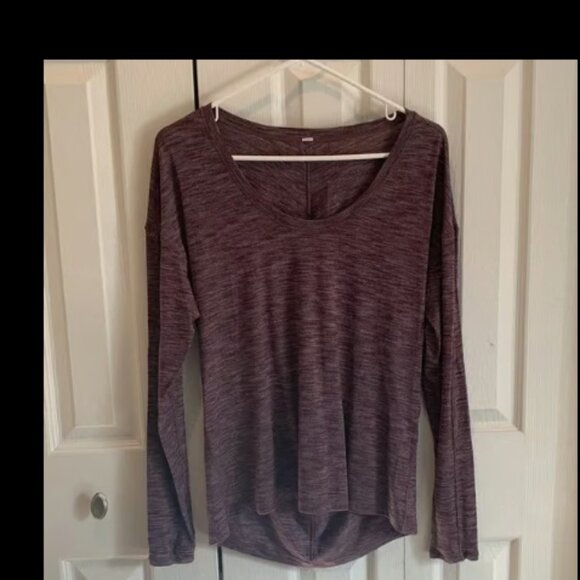 Lululemon Meant To Move Top lululemon athletica Plum Heathered EUC - Picture 3 of 5